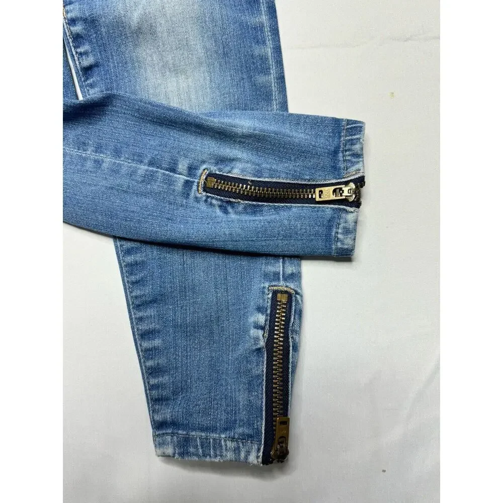 Madewell Women's Skinny Skinny Ankle Zip Blue‎ Jeans - Size 24x24